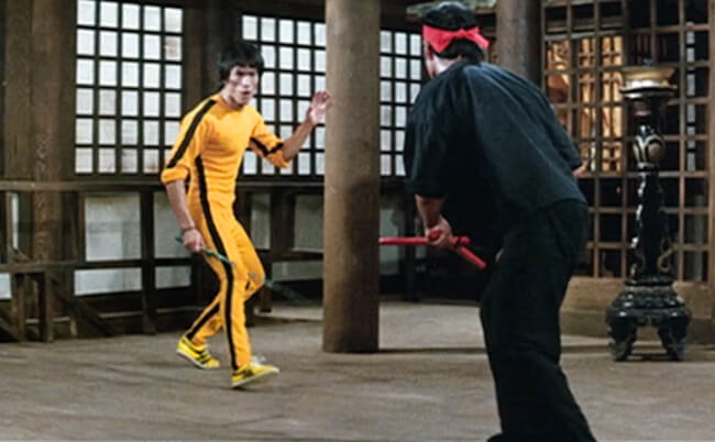 Bruce Lee in action