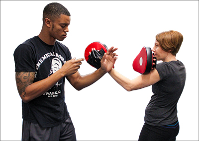 Josh and Anna training