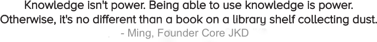 Knowledge isn't power.