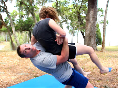 Philip suplexing Anna